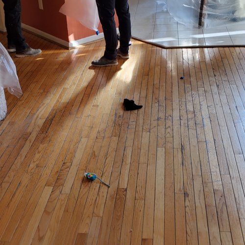 Preparing Hardwood Floors for Refinishing by MM Flooring in Crofton, MD